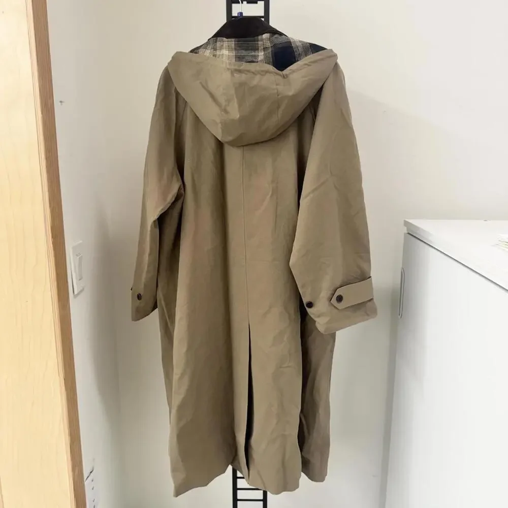 Pixie Market Tan Hooded Oversized Coat - Picture 8 of 8